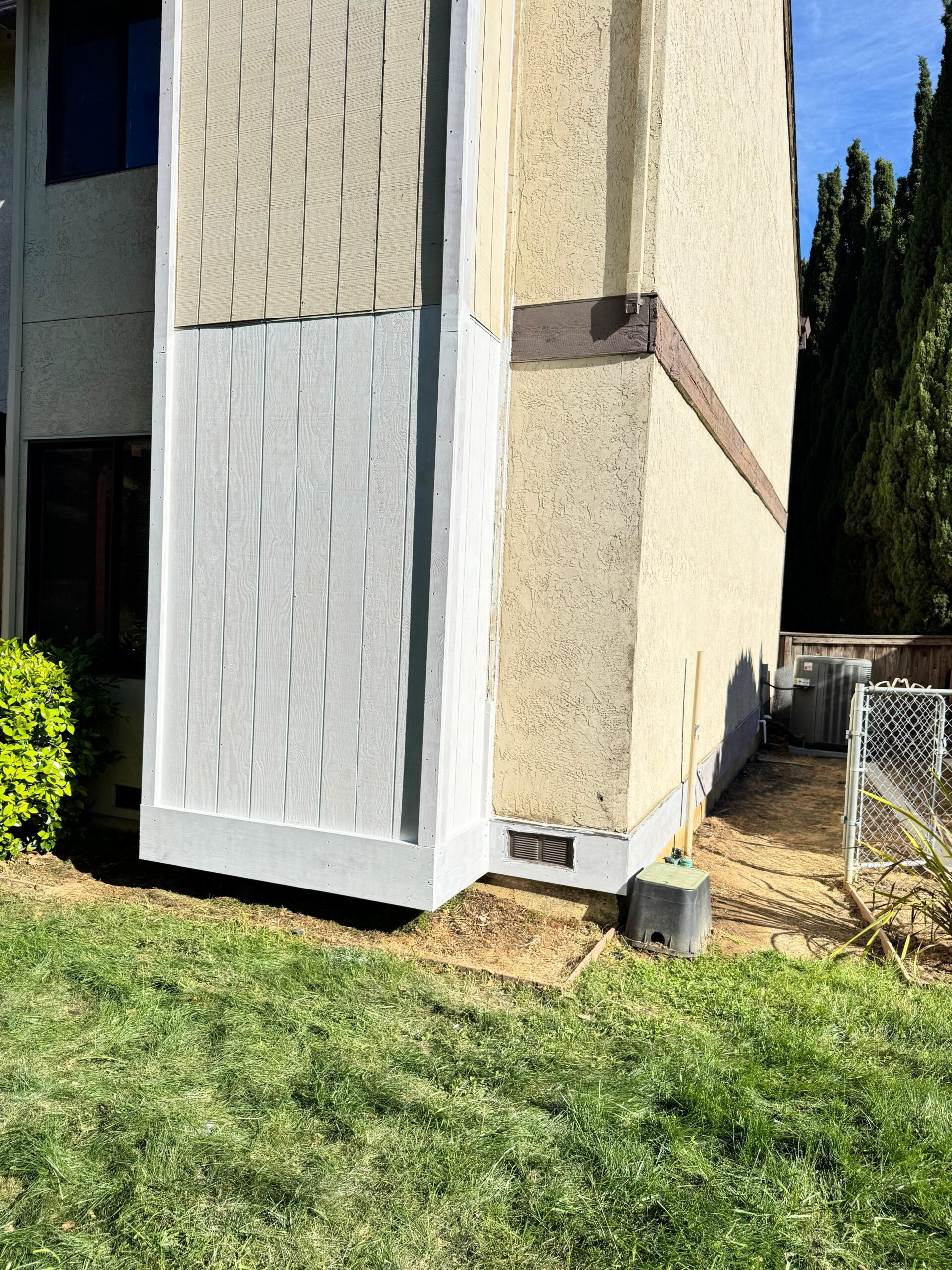 Rotted support wood replacement final result